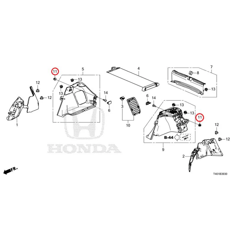 [NEW] JDM HONDA CIVIC FL1 2025 Side Lining GENUINE OEM - Image 12