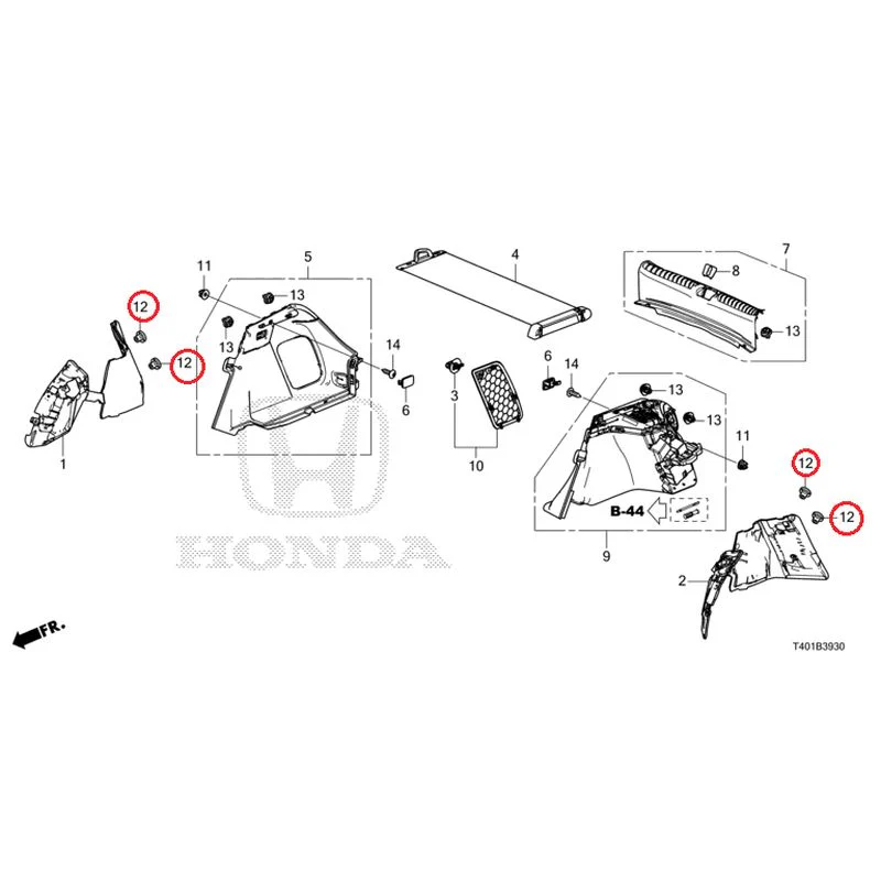 [NEW] JDM HONDA CIVIC FL1 2025 Side Lining GENUINE OEM - Image 13