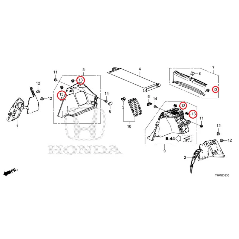 [NEW] JDM HONDA CIVIC FL1 2025 Side Lining GENUINE OEM - Image 14
