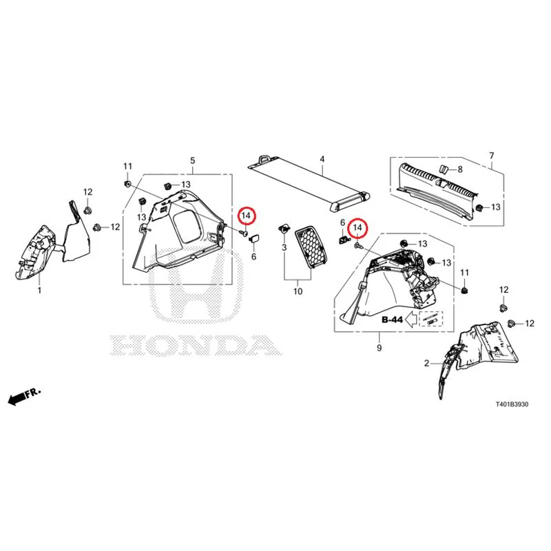 [NEW] JDM HONDA CIVIC FL1 2025 Side Lining GENUINE OEM - Image 15