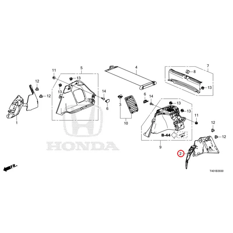 [NEW] JDM HONDA CIVIC FL1 2025 Side Lining GENUINE OEM - Image 3