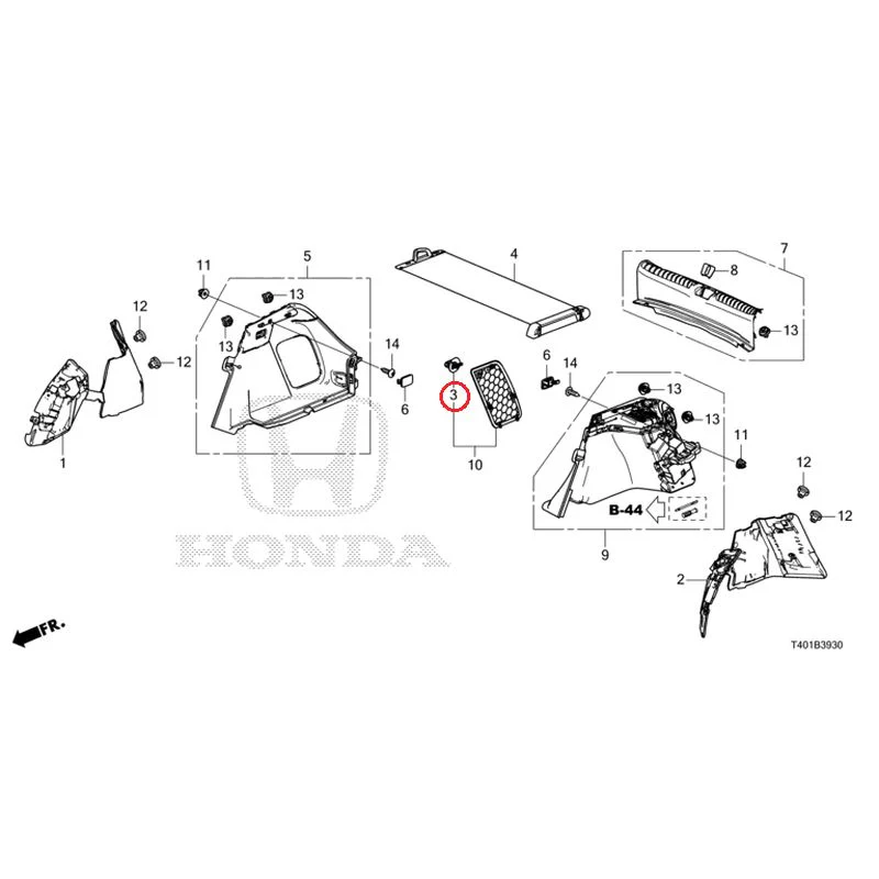 [NEW] JDM HONDA CIVIC FL1 2025 Side Lining GENUINE OEM - Image 4