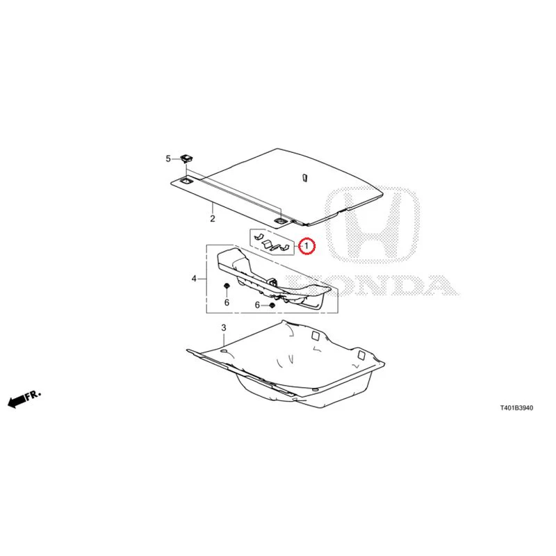 [NEW] JDM HONDA CIVIC FL1 2025 Cargo Floor Lid GENUINE OEM - Image 2
