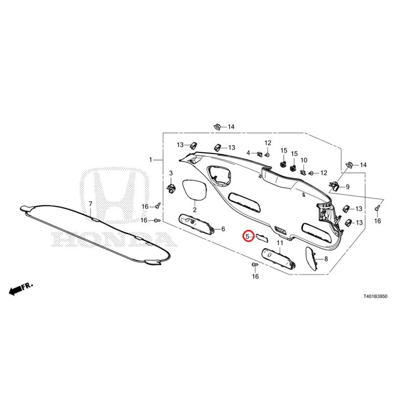 [NEW] JDM HONDA CIVIC FL1 2025 Tailgate Lining GENUINE OEM - Image 6