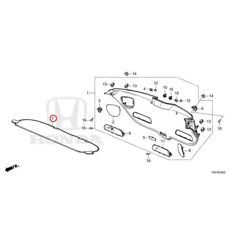 [NEW] JDM HONDA CIVIC FL1 2025 Tailgate Lining GENUINE OEM - Image 8