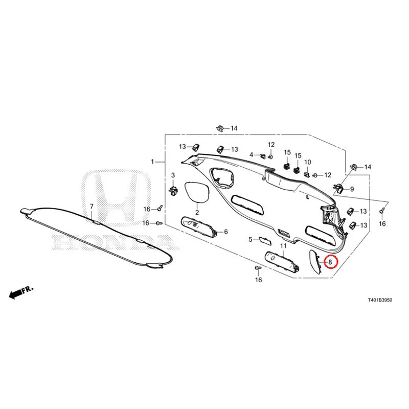 [NEW] JDM HONDA CIVIC FL1 2025 Tailgate Lining GENUINE OEM - Image 9