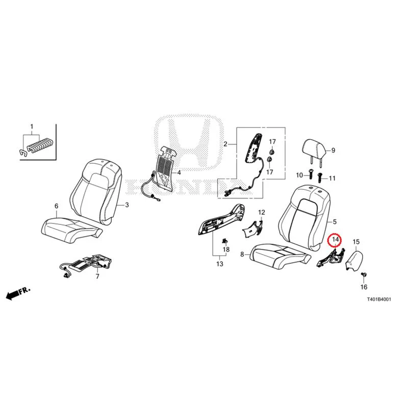 [NEW] JDM HONDA CIVIC FL1 2025 Front Seat (Driver's Side) (2) GENUINE OEM - Image 15