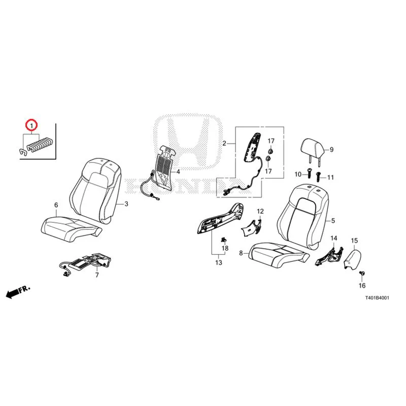 [NEW] JDM HONDA CIVIC FL1 2025 Front Seat (Driver's Side) (2) GENUINE OEM - Image 2