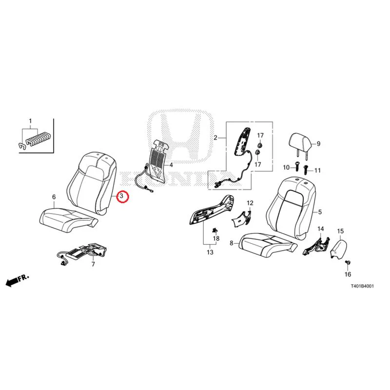 [NEW] JDM HONDA CIVIC FL1 2025 Front Seat (Driver's Side) (2) GENUINE OEM - Image 4