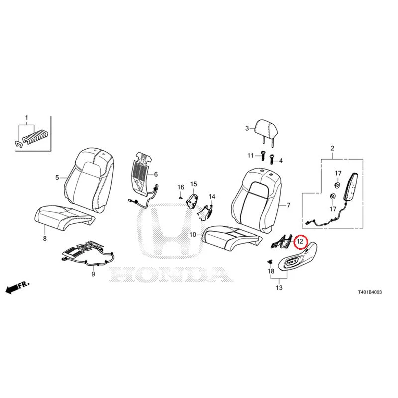 [NEW] JDM HONDA CIVIC FL1 2025 Front Seat (Passenger Side) (2) GENUINE OEM - Image 13