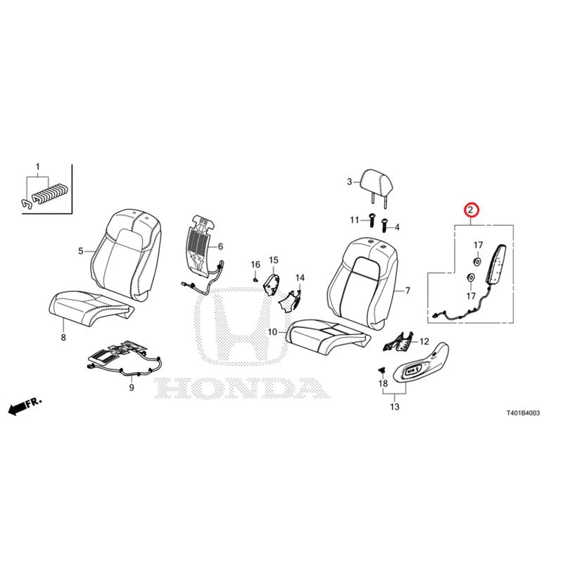 [NEW] JDM HONDA CIVIC FL1 2025 Front Seat (Passenger Side) (2) GENUINE OEM - Image 3