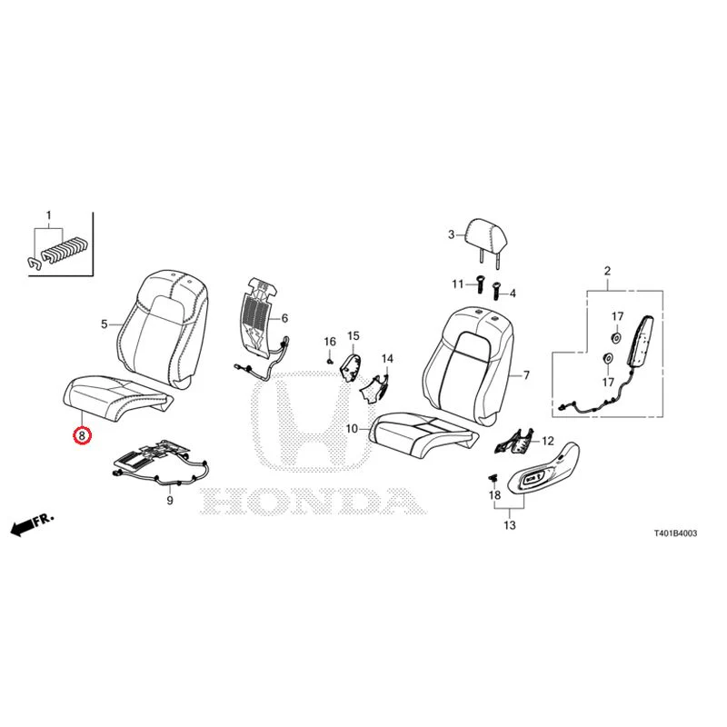 [NEW] JDM HONDA CIVIC FL1 2025 Front Seat (Passenger Side) (2) GENUINE OEM - Image 9