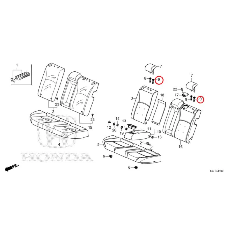 [NEW] JDM HONDA CIVIC FL1 2025 Rear Seat GENUINE OEM - Image 10