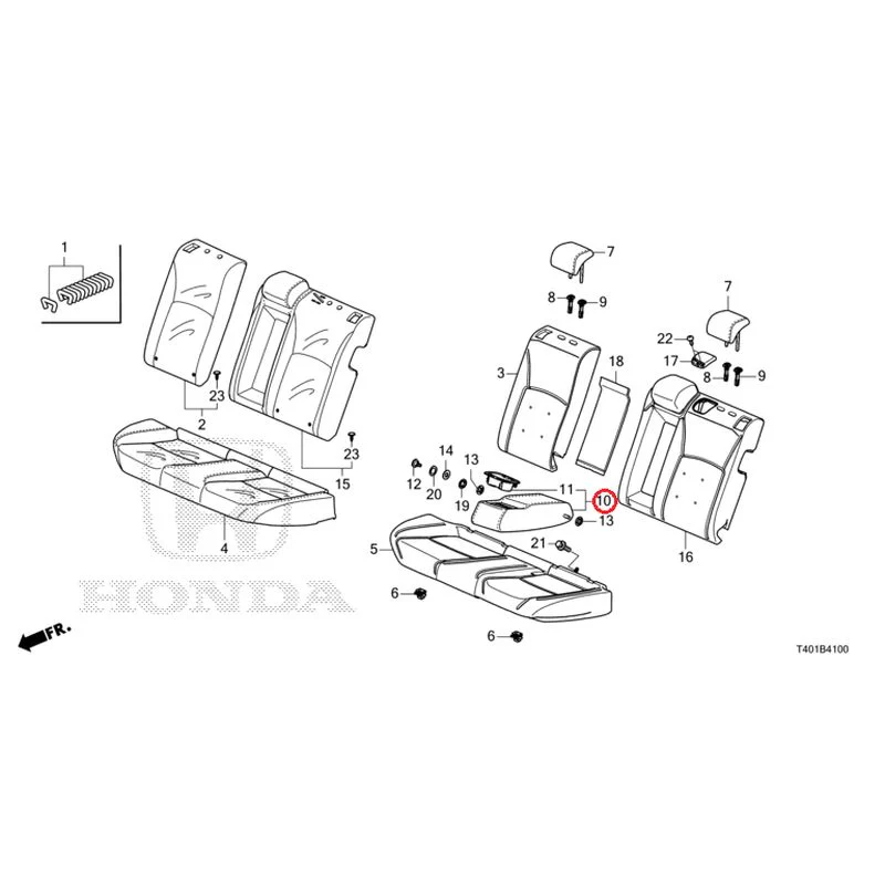 [NEW] JDM HONDA CIVIC FL1 2025 Rear Seat GENUINE OEM - Image 11