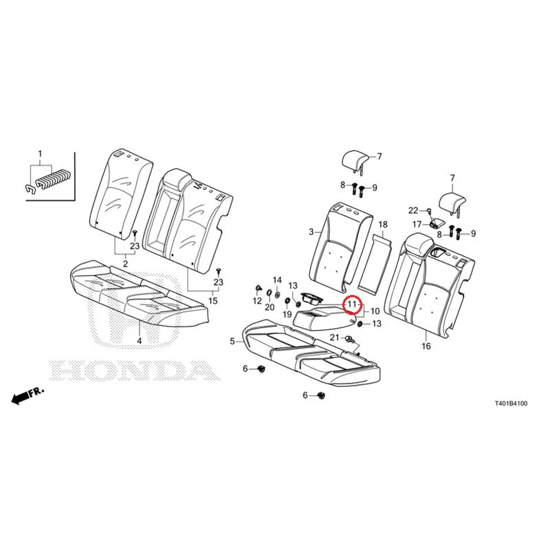 [NEW] JDM HONDA CIVIC FL1 2025 Rear Seat GENUINE OEM - Image 12