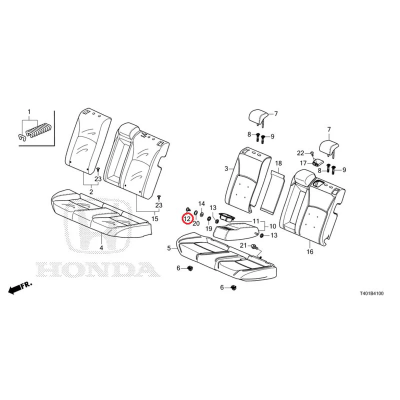 [NEW] JDM HONDA CIVIC FL1 2025 Rear Seat GENUINE OEM - Image 13