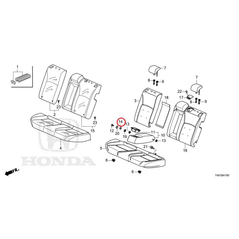 [NEW] JDM HONDA CIVIC FL1 2025 Rear Seat GENUINE OEM - Image 15