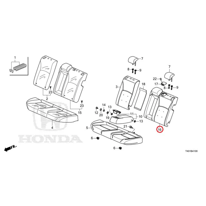 [NEW] JDM HONDA CIVIC FL1 2025 Rear Seat GENUINE OEM - Image 17