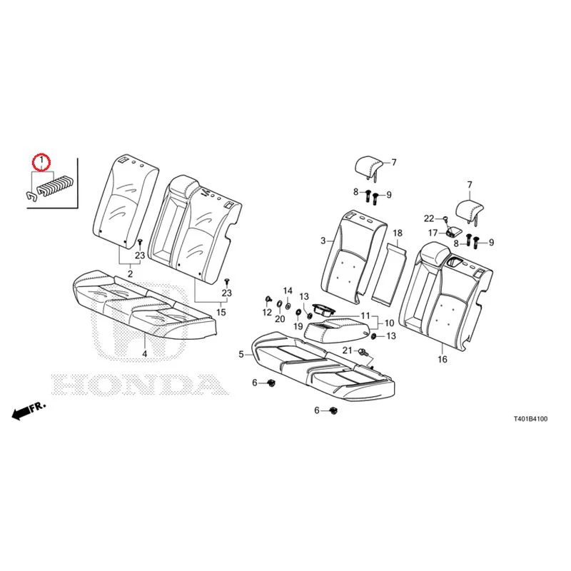 [NEW] JDM HONDA CIVIC FL1 2025 Rear Seat GENUINE OEM - Image 2