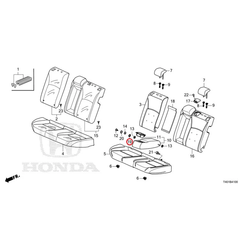[NEW] JDM HONDA CIVIC FL1 2025 Rear Seat GENUINE OEM - Image 20