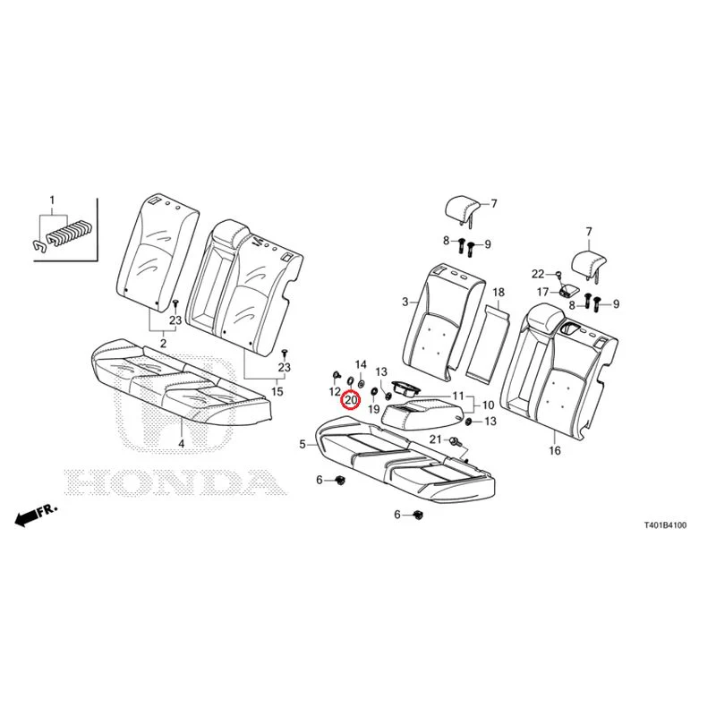 [NEW] JDM HONDA CIVIC FL1 2025 Rear Seat GENUINE OEM - Image 21
