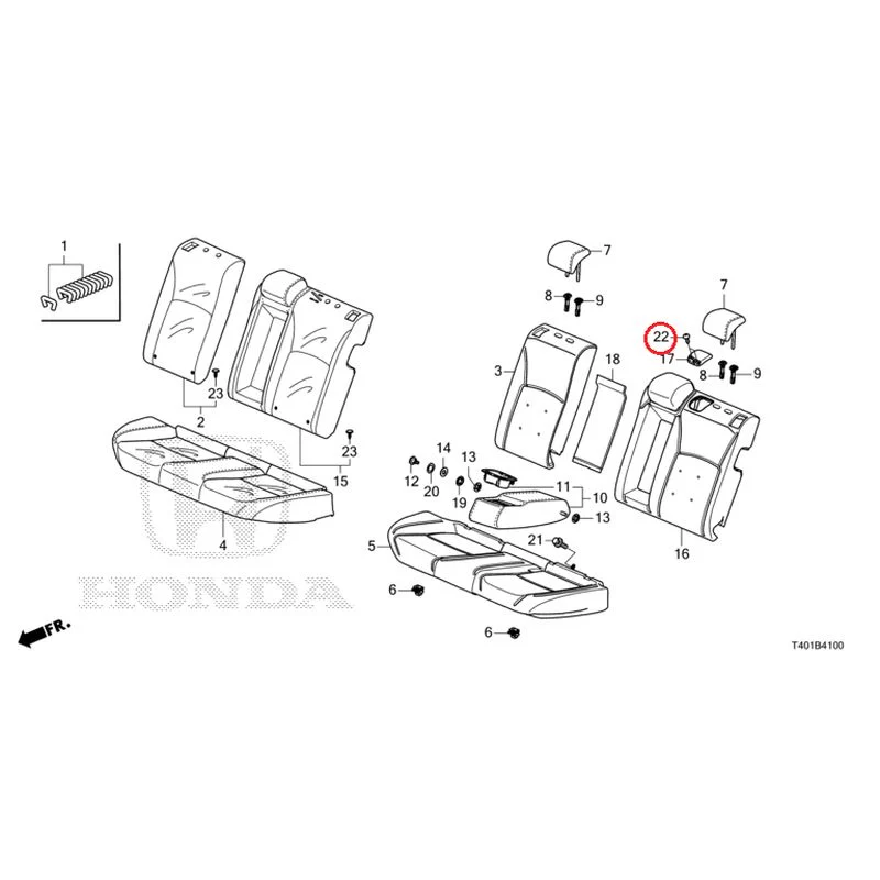 [NEW] JDM HONDA CIVIC FL1 2025 Rear Seat GENUINE OEM - Image 23