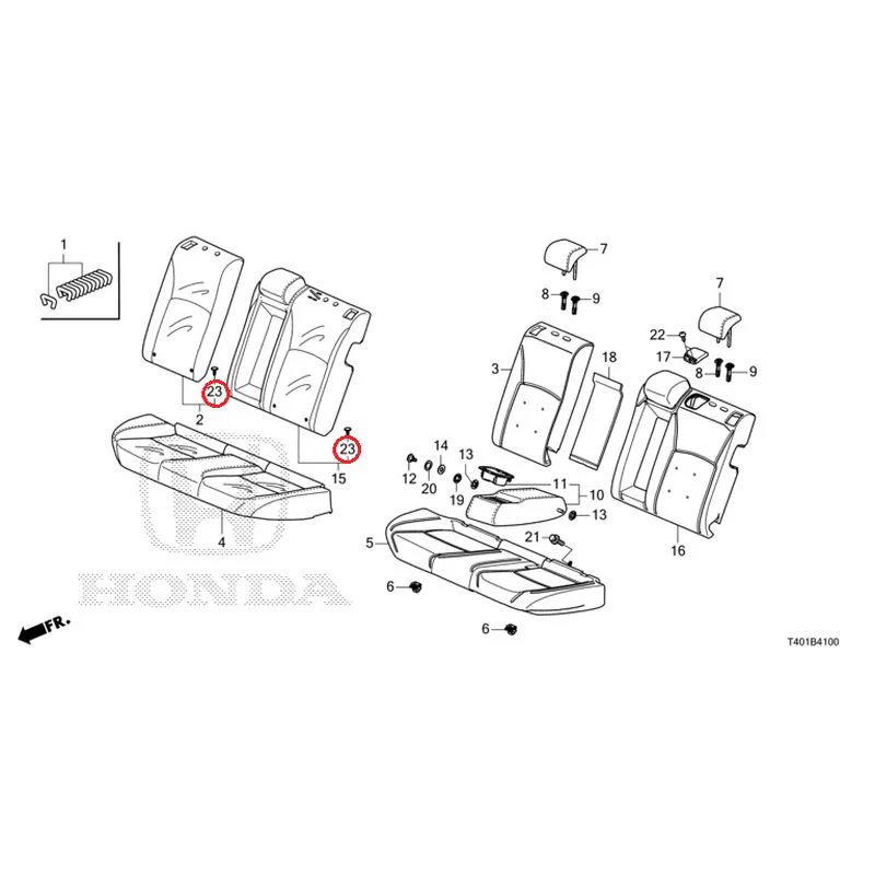 [NEW] JDM HONDA CIVIC FL1 2025 Rear Seat GENUINE OEM - Image 24