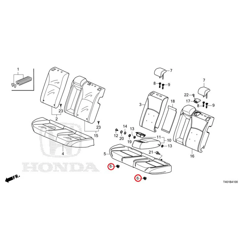 [NEW] JDM HONDA CIVIC FL1 2025 Rear Seat GENUINE OEM - Image 7