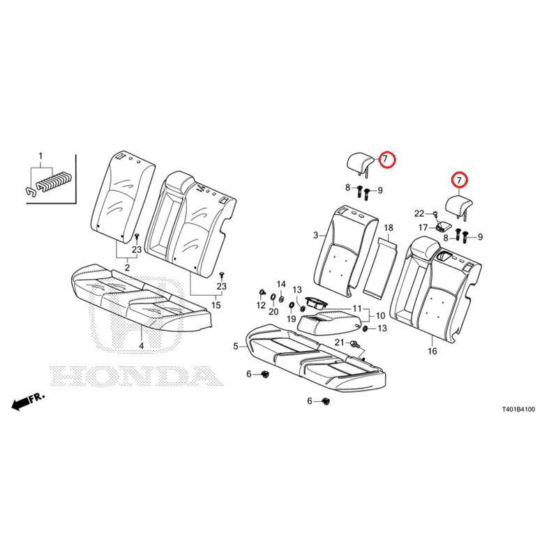 [NEW] JDM HONDA CIVIC FL1 2025 Rear Seat GENUINE OEM - Image 8