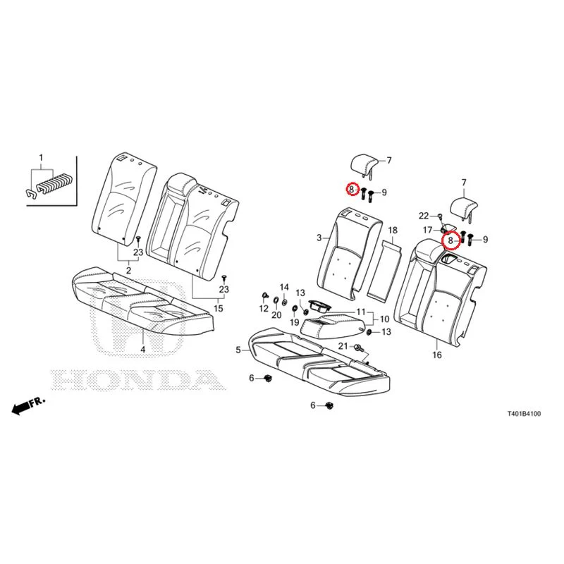 [NEW] JDM HONDA CIVIC FL1 2025 Rear Seat GENUINE OEM - Image 9