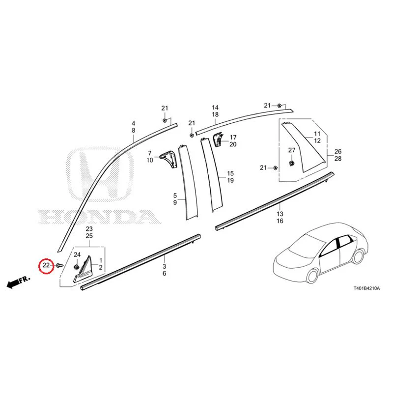 [NEW] JDM HONDA CIVIC FL1 2025 Molding GENUINE OEM - Image 23