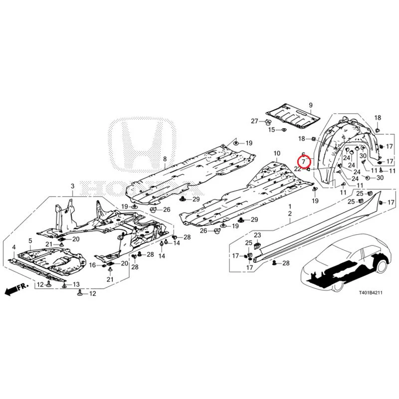 [NEW] JDM HONDA CIVIC FL1 2025 Side Sill Garnish/Under Cover GENUINE OEM - Image 16