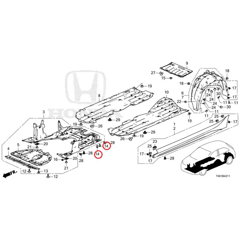 [NEW] JDM HONDA CIVIC FL1 2025 Side Sill Garnish/Under Cover GENUINE OEM - Image 23