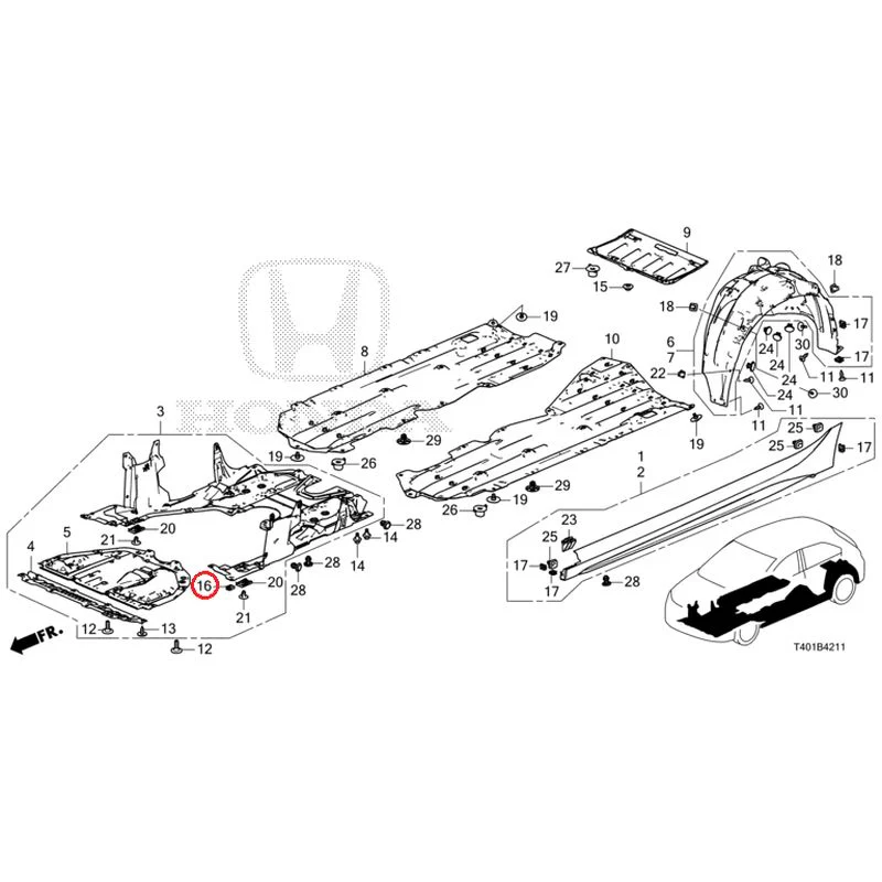 [NEW] JDM HONDA CIVIC FL1 2025 Side Sill Garnish/Under Cover GENUINE OEM - Image 25