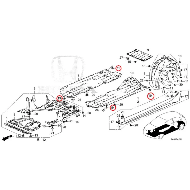 [NEW] JDM HONDA CIVIC FL1 2025 Side Sill Garnish/Under Cover GENUINE OEM - Image 28