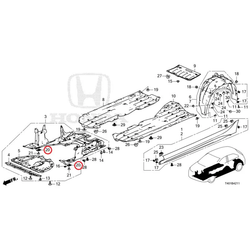 [NEW] JDM HONDA CIVIC FL1 2025 Side Sill Garnish/Under Cover GENUINE OEM - Image 29