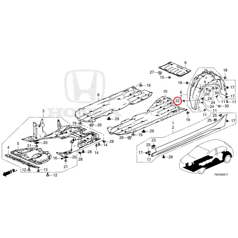 [NEW] JDM HONDA CIVIC FL1 2025 Side Sill Garnish/Under Cover GENUINE OEM - Image 31