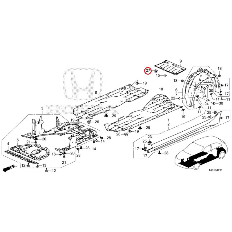 [NEW] JDM HONDA CIVIC FL1 2025 Side Sill Garnish/Under Cover GENUINE OEM - Image 36