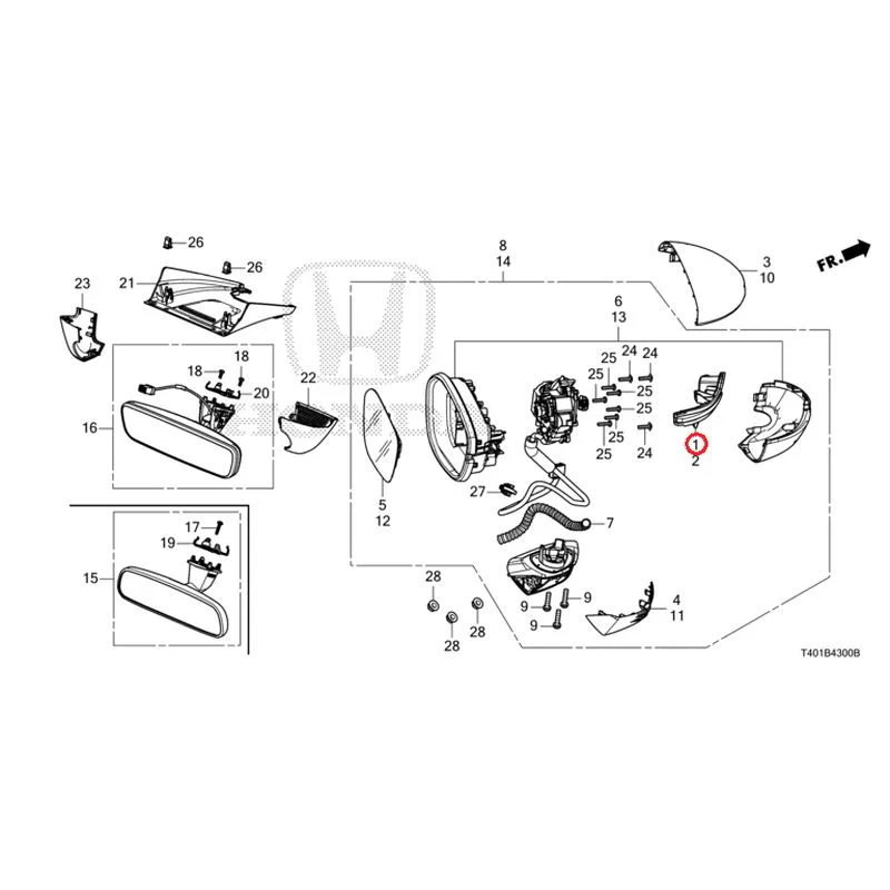 [NEW] JDM HONDA CIVIC FL1 2025 Mirrors GENUINE OEM - Image 2