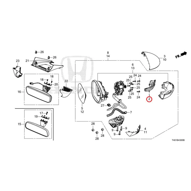 [NEW] JDM HONDA CIVIC FL1 2025 Mirrors GENUINE OEM - Image 3
