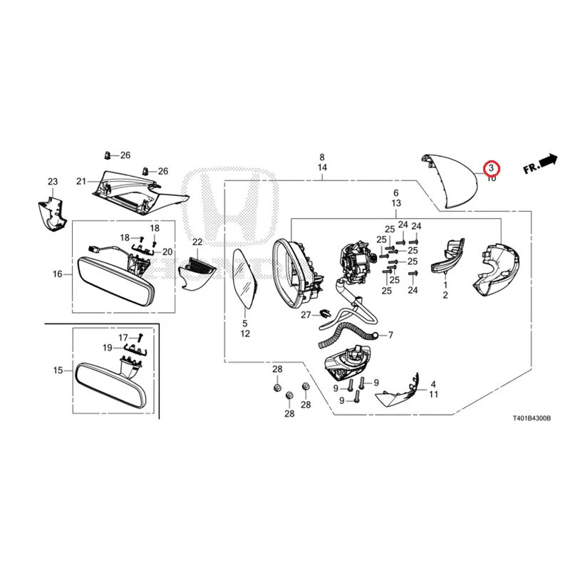 [NEW] JDM HONDA CIVIC FL1 2025 Mirrors GENUINE OEM - Image 7
