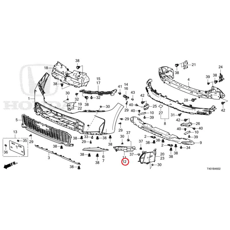 [NEW] JDM HONDA CIVIC FL1 2025 Front Bumper (130) GENUINE OEM - Image 17