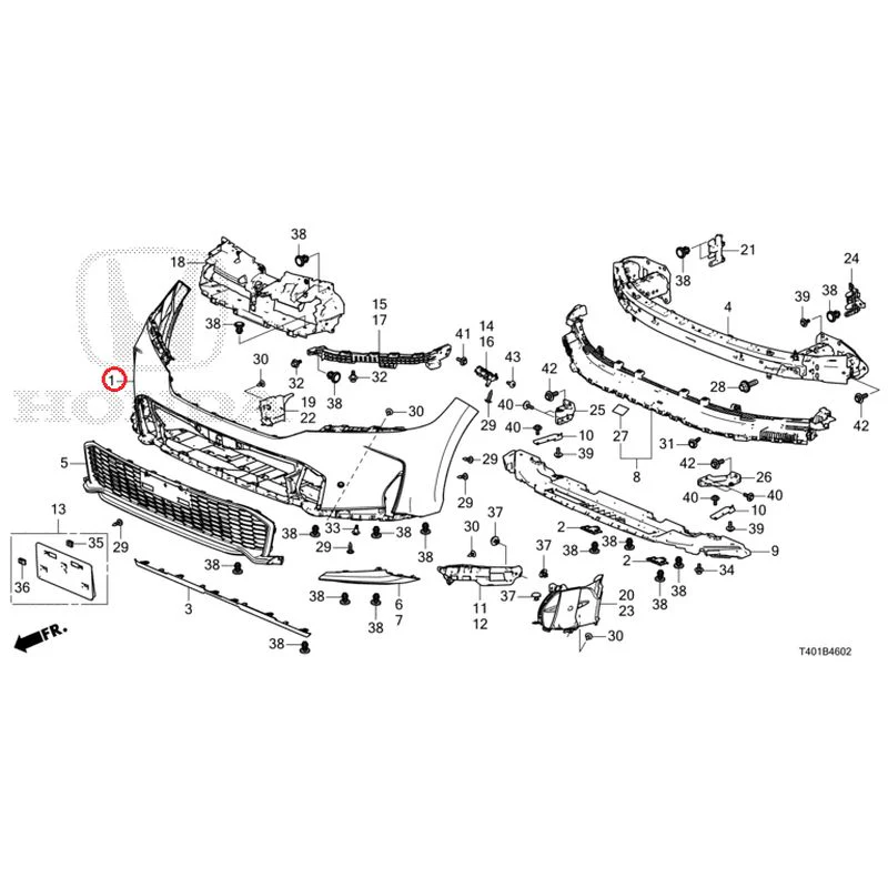 [NEW] JDM HONDA CIVIC FL1 2025 Front Bumper (130) GENUINE OEM - Image 2