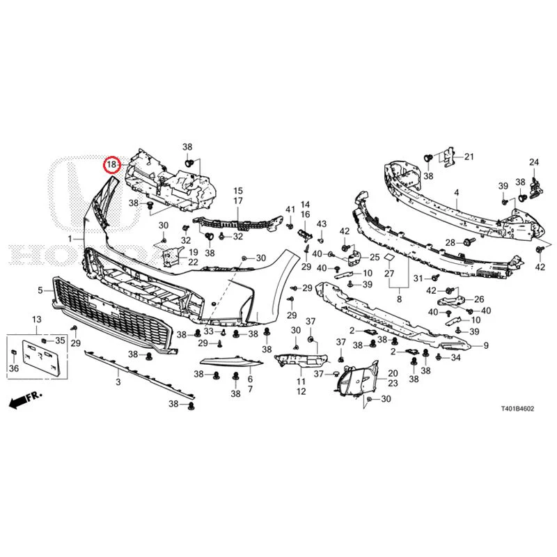 [NEW] JDM HONDA CIVIC FL1 2025 Front Bumper (130) GENUINE OEM - Image 23