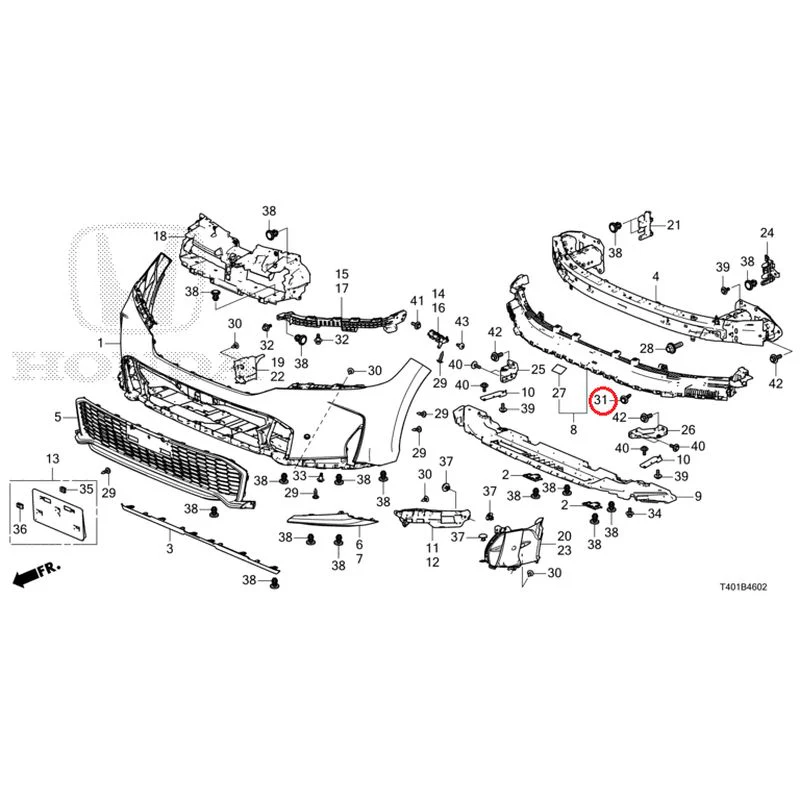[NEW] JDM HONDA CIVIC FL1 2025 Front Bumper (130) GENUINE OEM - Image 36