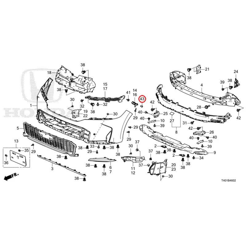 [NEW] JDM HONDA CIVIC FL1 2025 Front Bumper (130) GENUINE OEM - Image 48