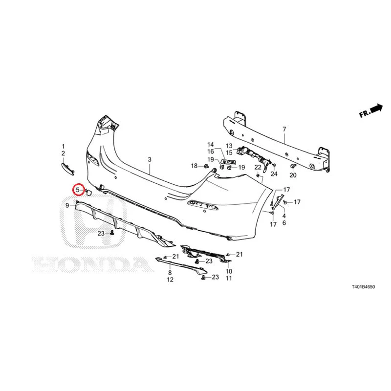 [NEW] JDM HONDA CIVIC FL1 2025 Rear Bumper GENUINE OEM - Image 12