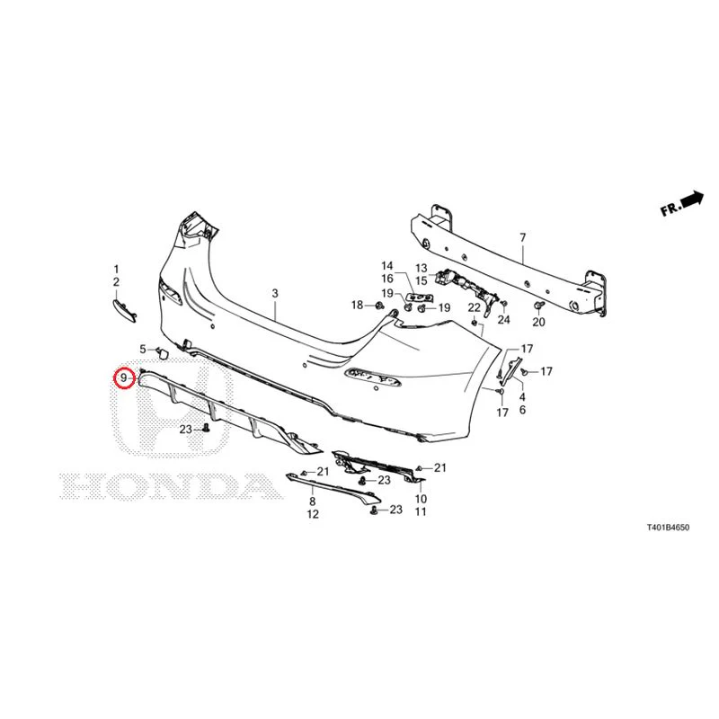 [NEW] JDM HONDA CIVIC FL1 2025 Rear Bumper GENUINE OEM - Image 18