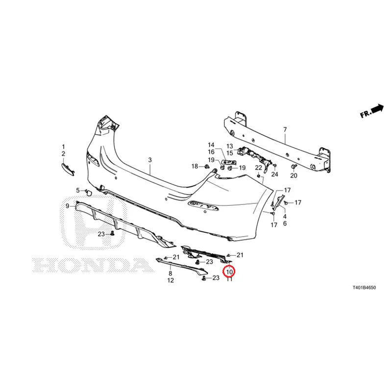 [NEW] JDM HONDA CIVIC FL1 2025 Rear Bumper GENUINE OEM - Image 19