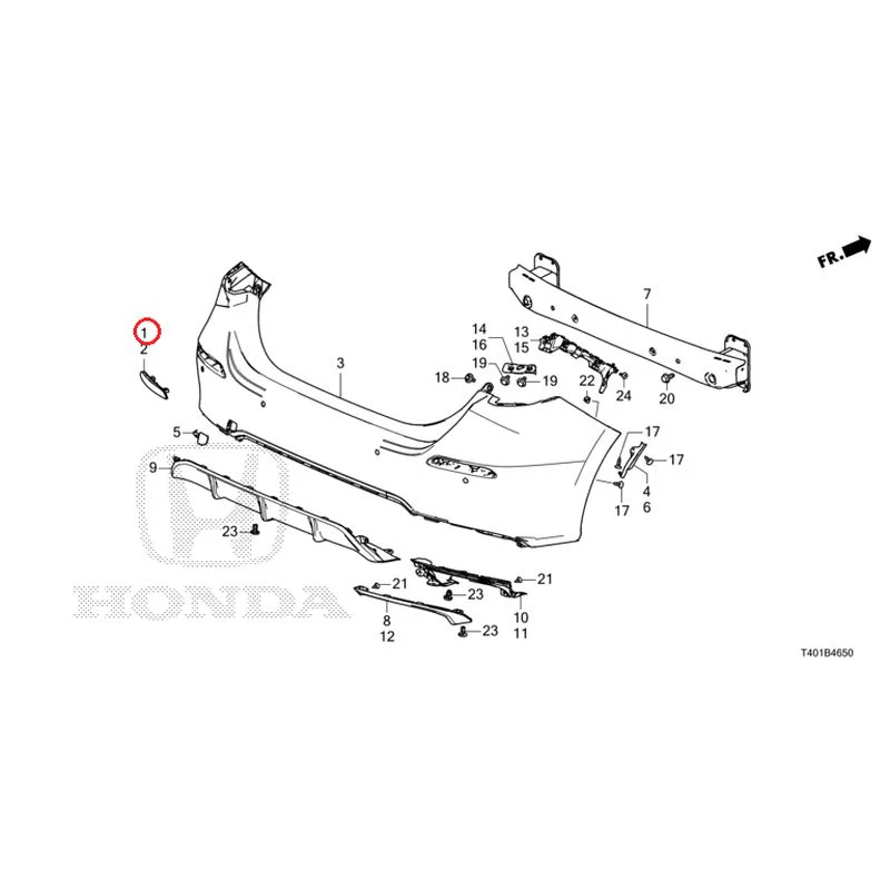 [NEW] JDM HONDA CIVIC FL1 2025 Rear Bumper GENUINE OEM - Image 2